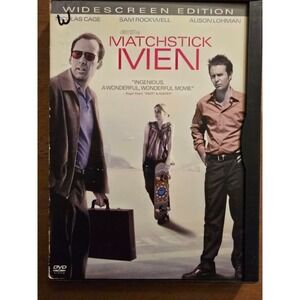 Matchstick Men (DVD, 2003), Cage, Rockwell, Fair Condition